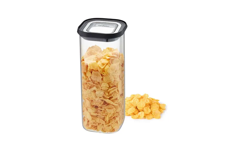GEFU Vorratsdose Pantry 1.9 l, trasparente/nero