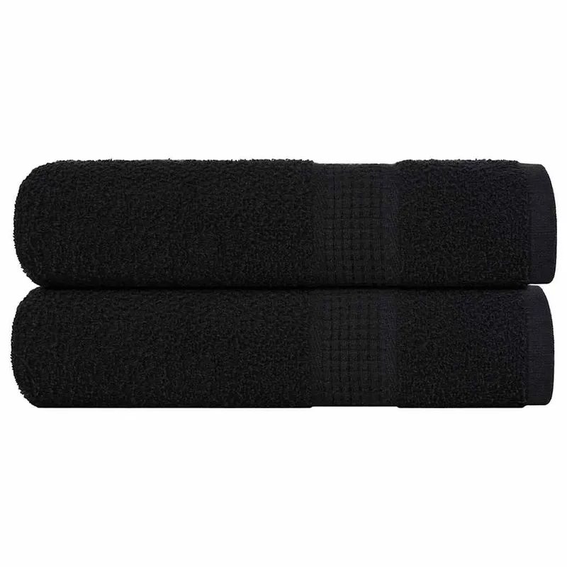 Essuie-mains FROGN 2 pcs noir 50x100 cm 360 g/m²