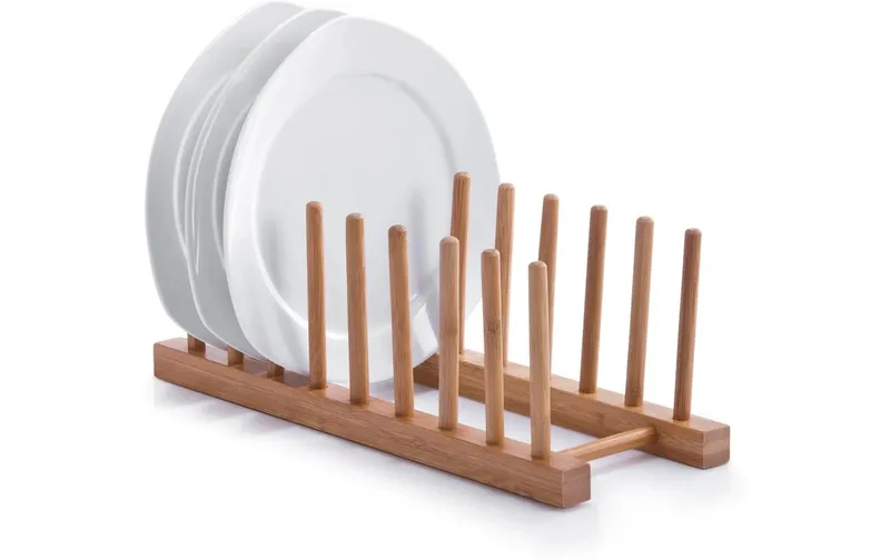 Zeller Present Tellerständer Bamboo marrone