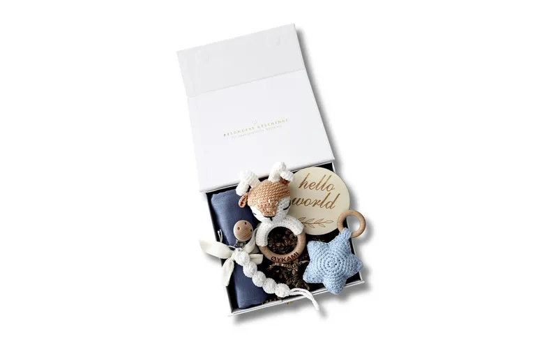 Oykami Geschenkset Fidschi bleu mit Elch
