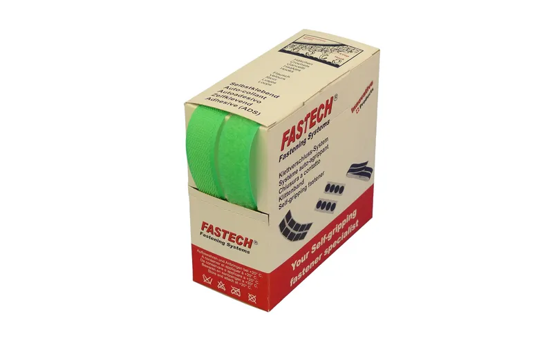 FASTECH Klettband-Box Neongrün