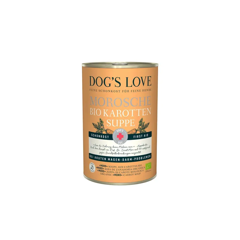 Dog's Love Hunde-Nahrungsergänzung Morosche BIO Karottensuppe, 400 g