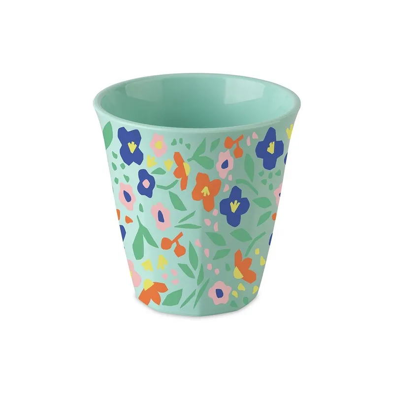 Koziol Trinkbecher Nora S Blooms 150 ml, 1 pieces, Sweet Green