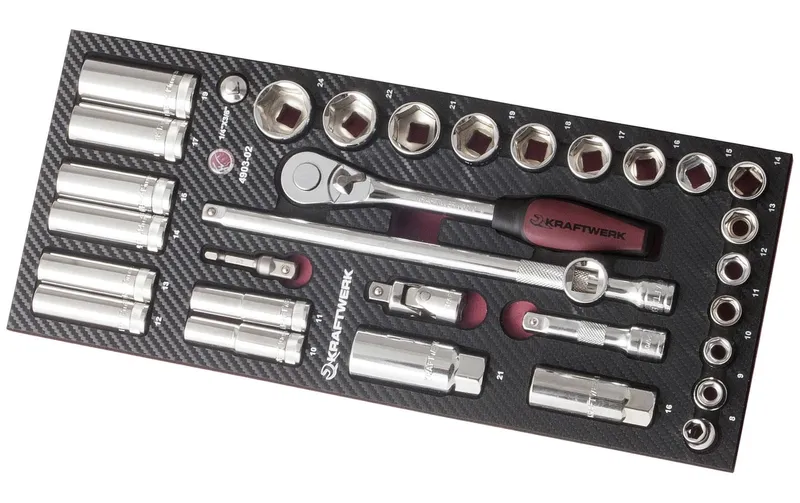 Kraftwerk Steckschlüssel-Set 3/8" Completo EVA3 32-teilig
