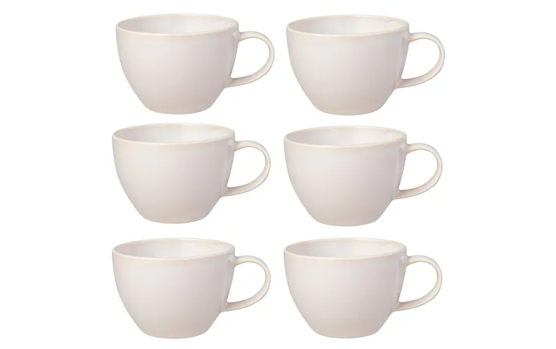 Villeroy & Boch coffee cup Crafted Cotton 247 ml, 6 pieces, white