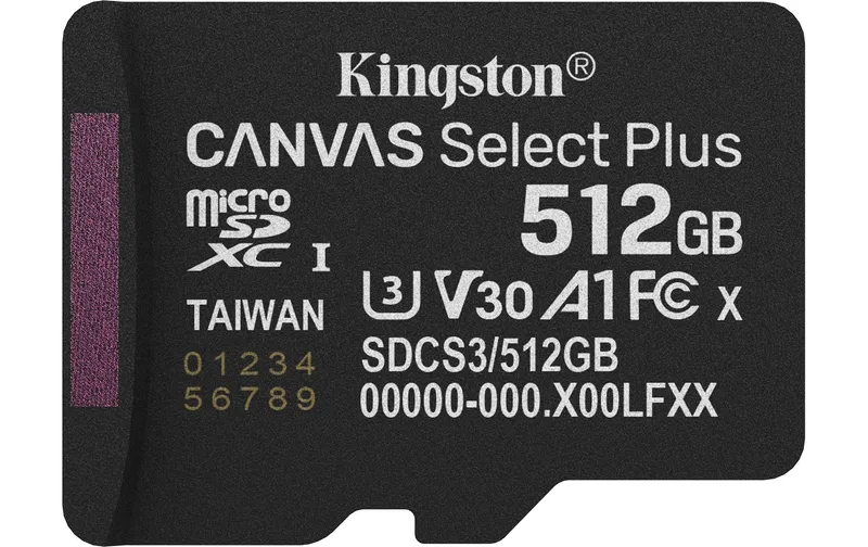 Kingston microSDXC-Karte Canvas Select Plus Gen3 512 GB