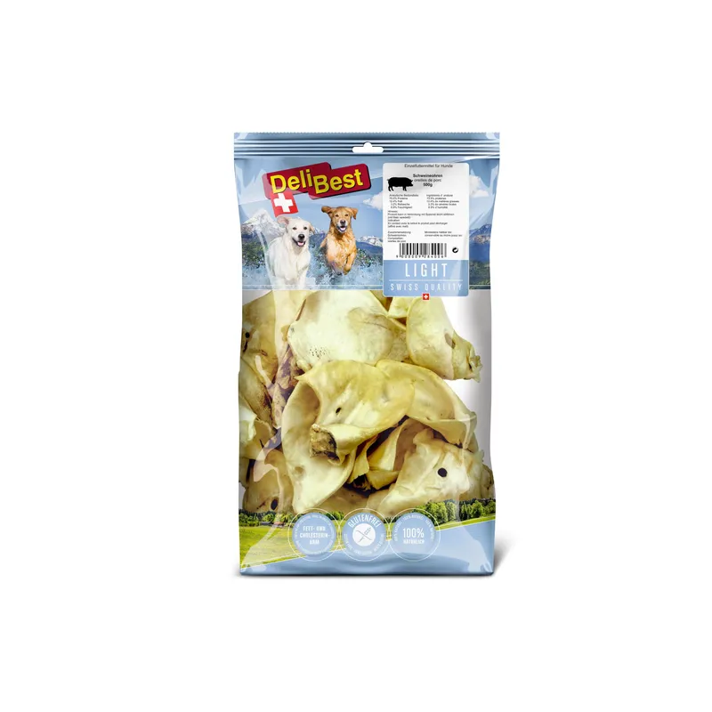 DeliBest Kausnack Light Schweineohren 500 g