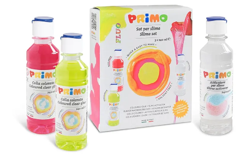 Primo Bastelkleber Slime-Set, fluoreszierend