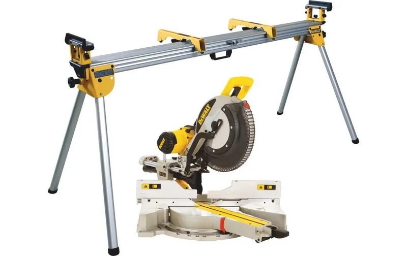 DEWALT Kapp-/Gehrungssäge DWS780 Kit avec Untergestell