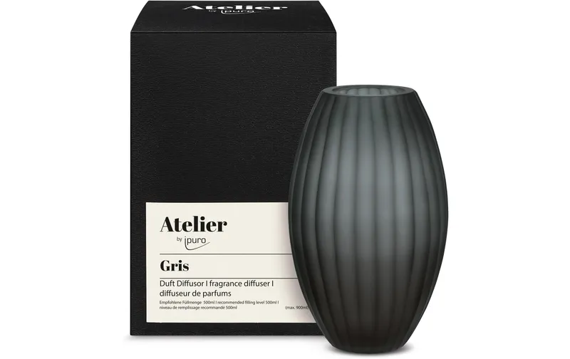 ipuro Raumduft Vase grigio, Mittel, 900 ml