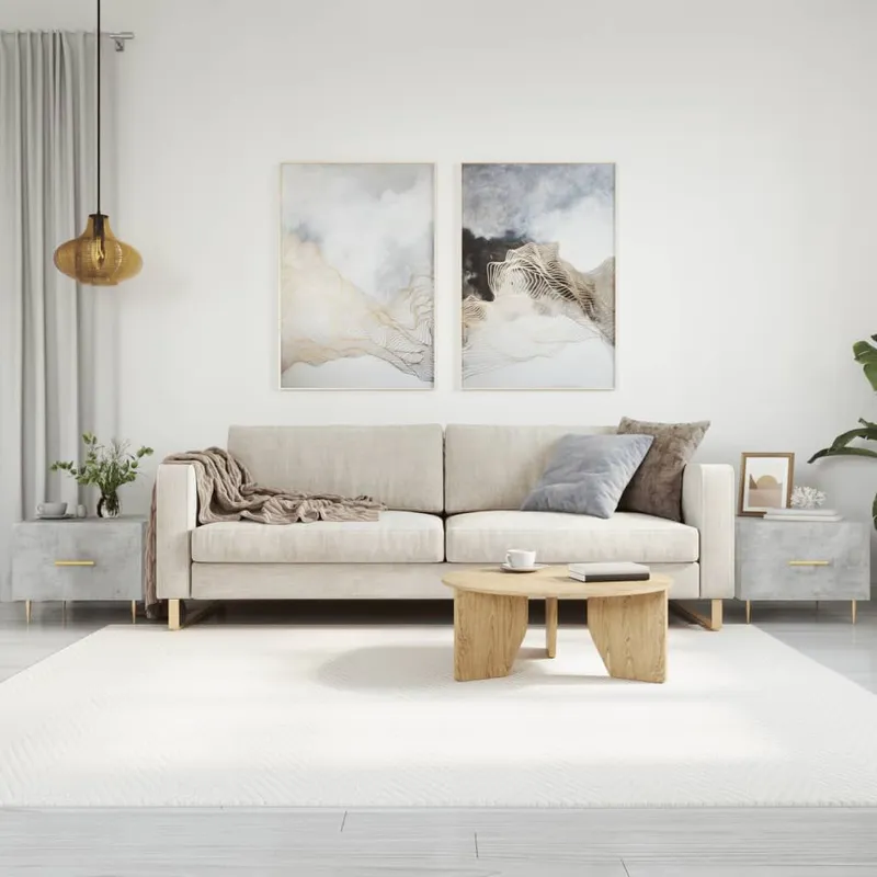 Couchtische 2 Stk. Betongrau 50x50x40 cm engineered wood