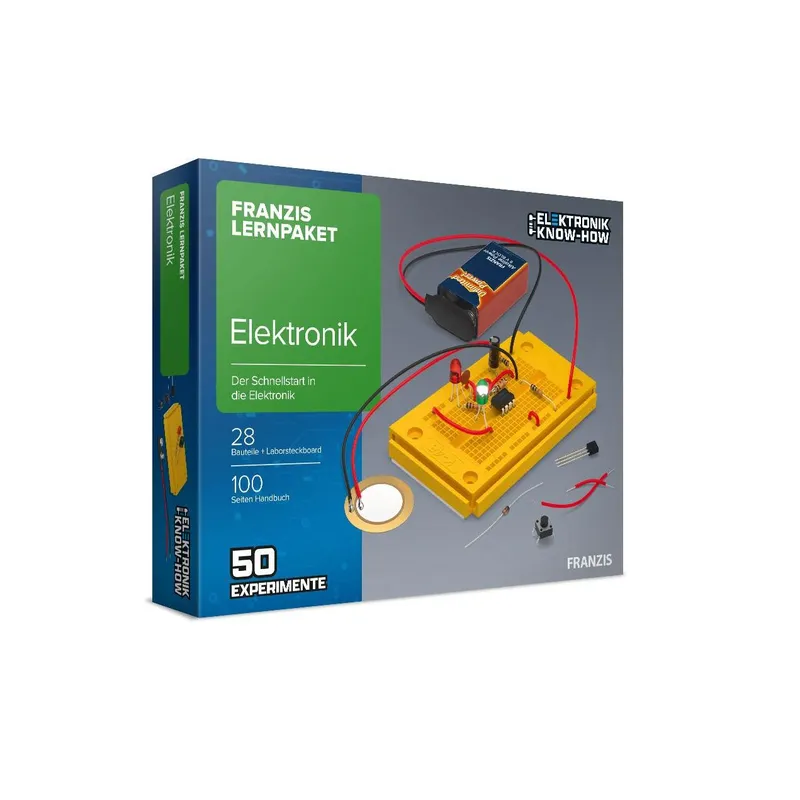 Franzis Lernpaket Elektronik con 28 Bauteilen, Deutsch