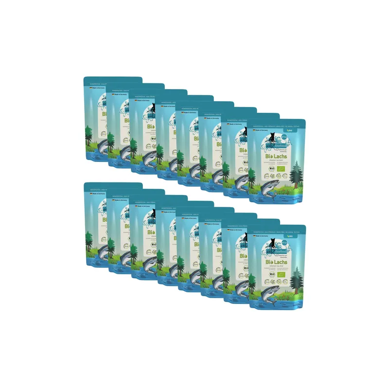 catz finefood Nassfutter Bio No.513 Lachs, 12 x 85 g