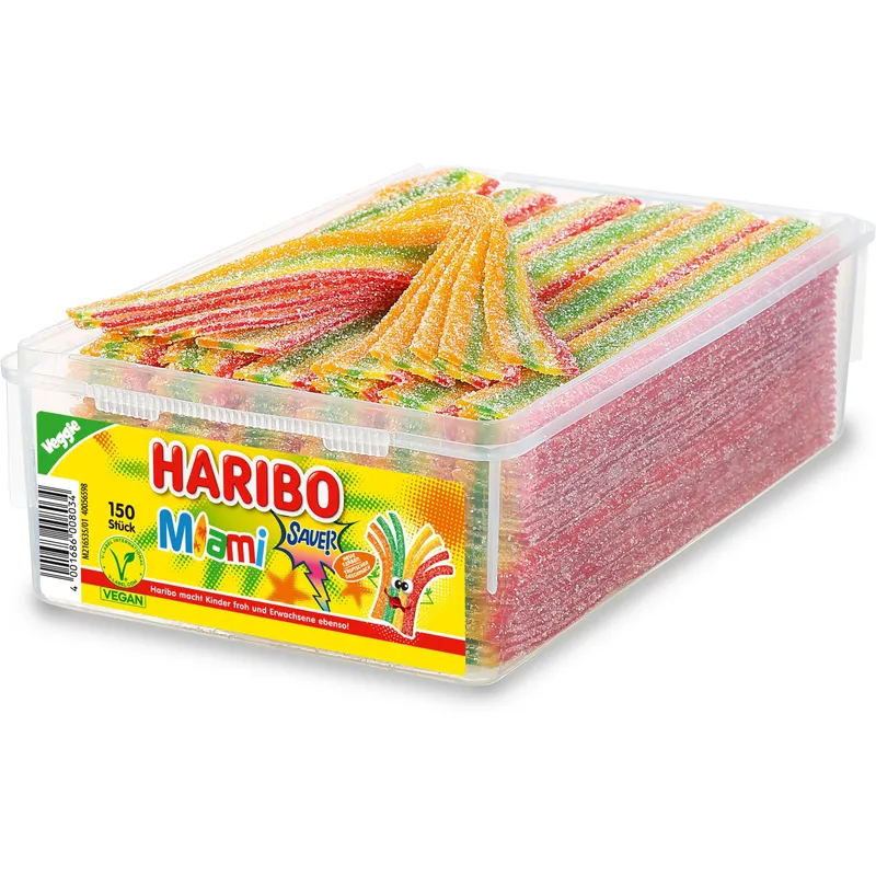 Haribo Gummibonbons Miami Sauer Dose 1125 g