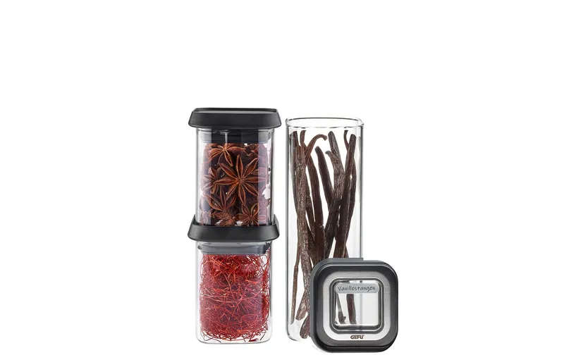 GEFU Vorratsdose Pantry mini 3-teilig, 2 x 0.18 ml/ 0.4 ml