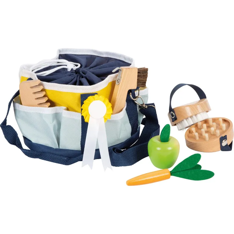 small foot Spielzeug Pferdepflege-Set with Tasche