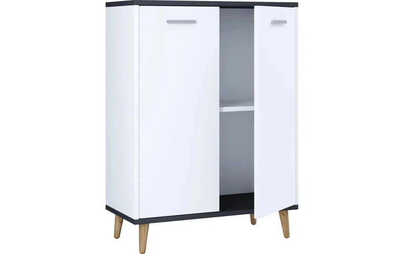 VCM chest of drawers Landos 60 x 81.4 cm, white/anthracite