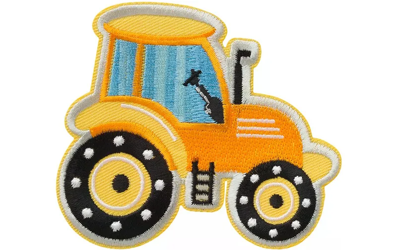 Mono-Quick Aufbügelbild Basic Traktor Gelb, 1 pezzi