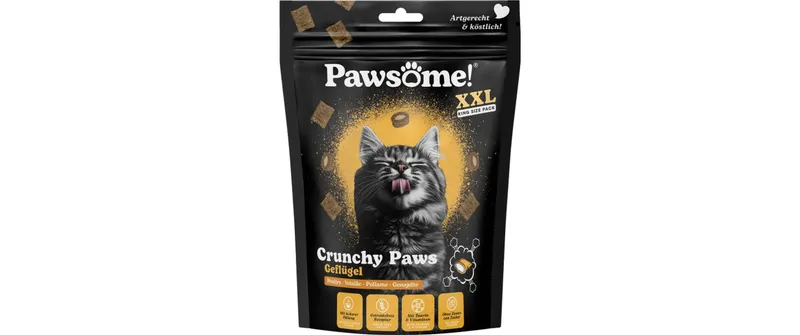 Pawsome Cat Crunchy Paws Geflügel 150 g