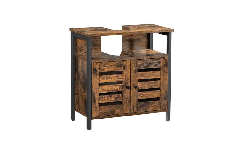 VASAGLE Waschbeckenunterschrank 60 x 60 cm, Braun