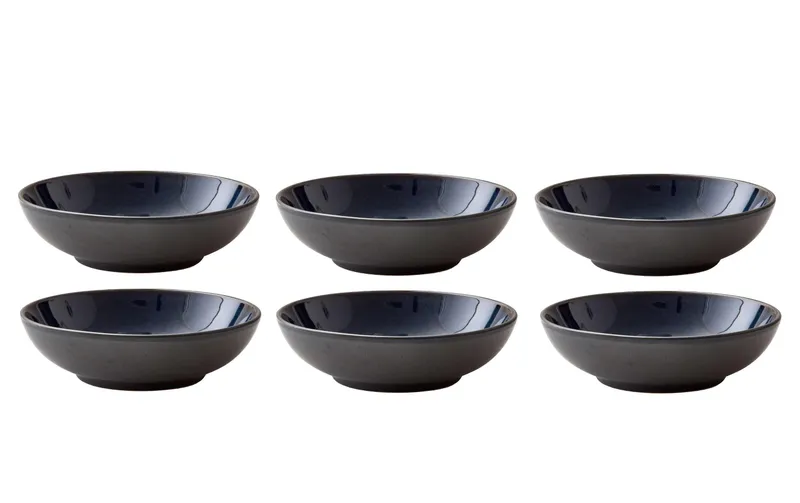 Bitz Suppen- & Pastateller Ø 20 cm, 6 pièces, noir/Dunkelblau