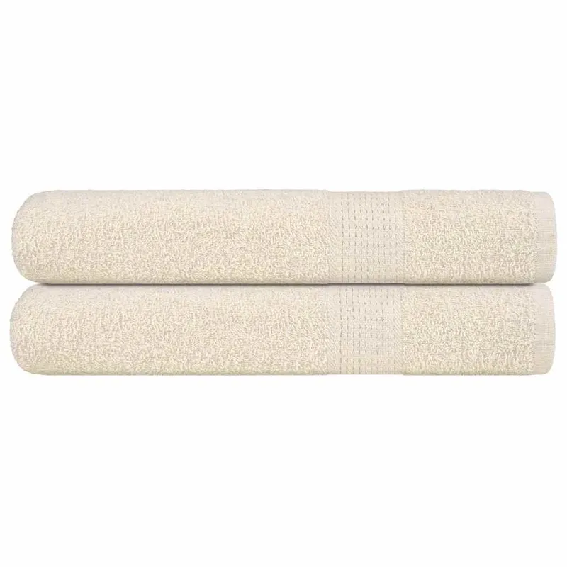 Serviettes de sauna FROGN 2 pcs crème 80x200 cm 360 g/m²