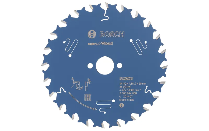 Bosch Professional Kreissägeblatt Expert for Wood 140 x 1.8 x 20 mm, Z 24