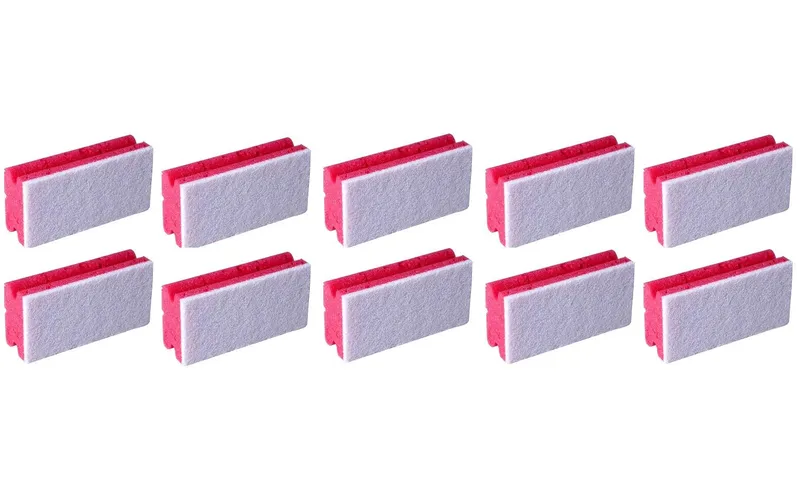 Edi Baur Schwamm Profi 10 pièces, rouge/blanc