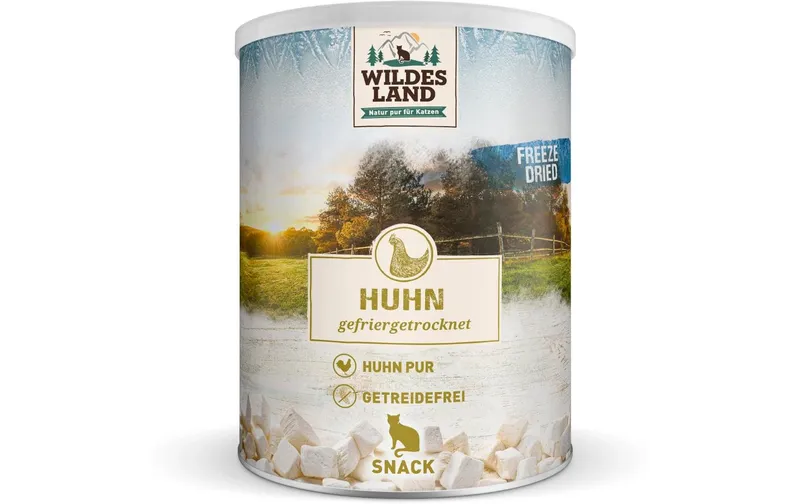Wildes Land Katzen-Snack Huhn Freeze Dried 160 g