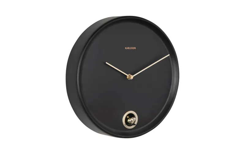 KARLSSON Wanduhr Esencia Cuckoo 30 cm, nero