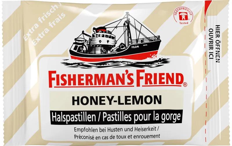 Fisherman's Bonbons Honey & Lemon senza Zucker 25 g
