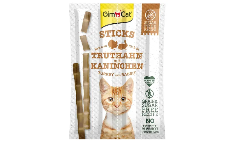 Gimpet Katzen-Snack Sticks Truthahn e Kaninchen 4 pezzi