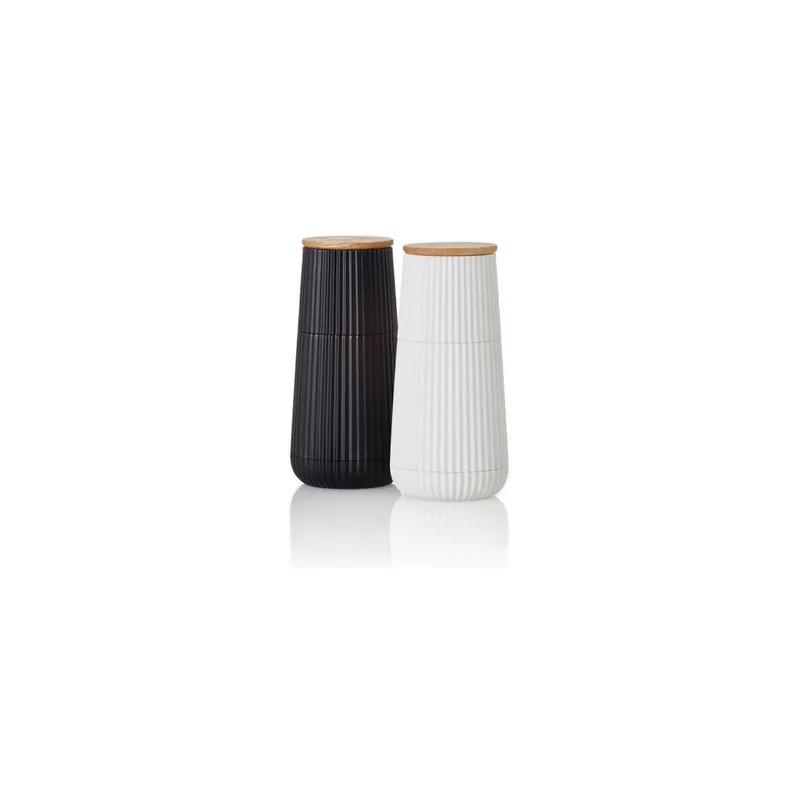 AdHoc saliera e peperaia Scape 12.3 cm, Nero/Beige