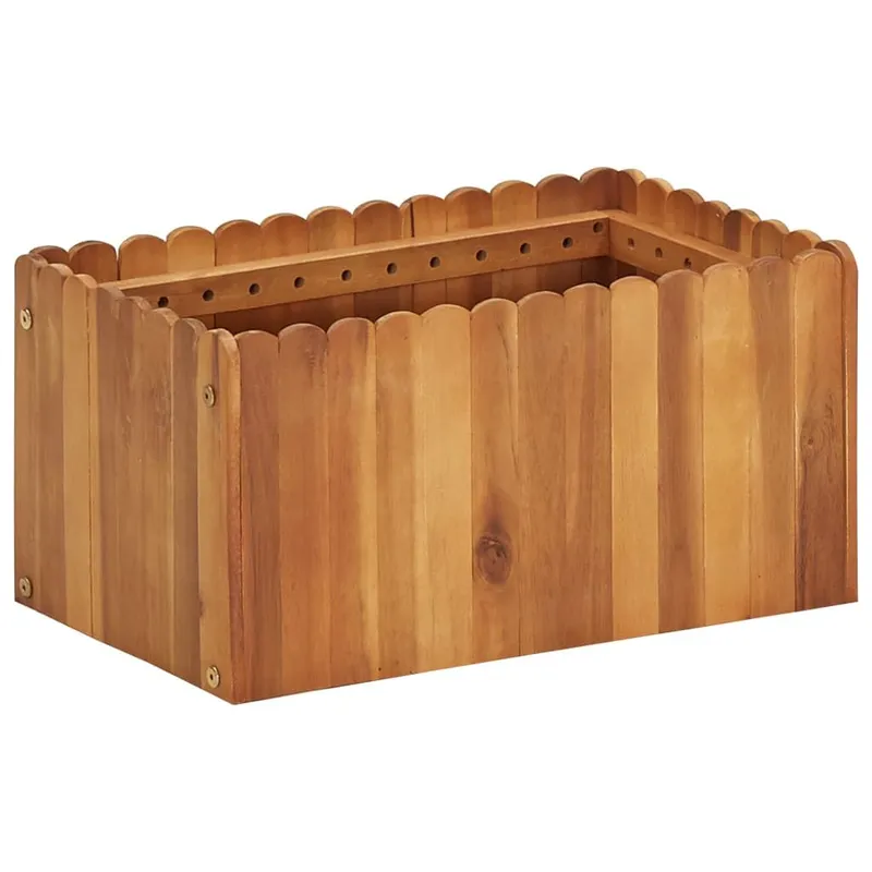 Garten-Hochbeet 50 x 30 x 25 cm legno massiccio acacia