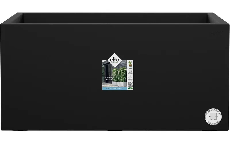 Elho Blumentopf Vivo Next Lang 80 cm Schwarz