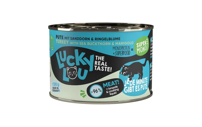 Lucky Lou Nassfutter SuperMono Pute, 200 g
