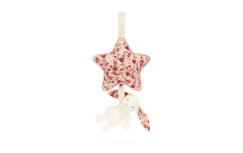 Jellycat Blossom Bunny Musikalischer Zug, Cream 18 cm Creme