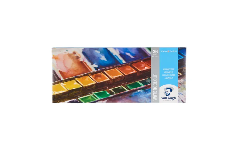 Van Gogh Aquarellfarbe Malkasten 36er-Set, multicolore