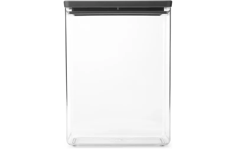 Brabantia Vorratsdose Tasty+ 5.4 l, Transparent/Dunkelgrau