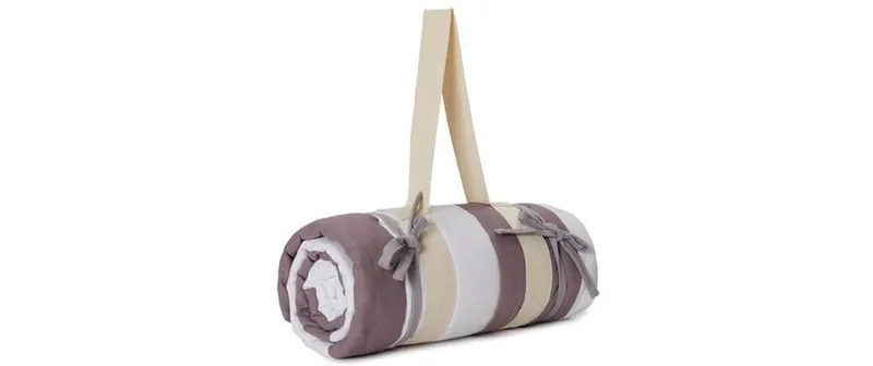 Urbanara Picknickdecke Tamina 180 x 120 cm - Taupe / Natur