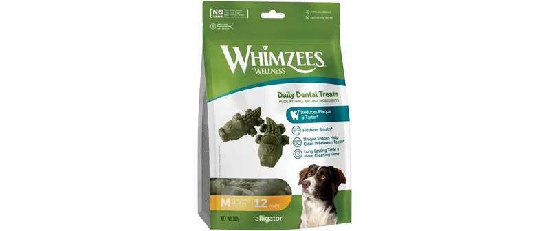 Whimzees Kausnack Krokodil M, 360 g