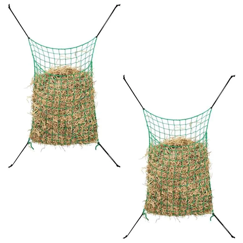 Filet à foin 2 pcs Rectangulaire 0,9 x 1 m PP