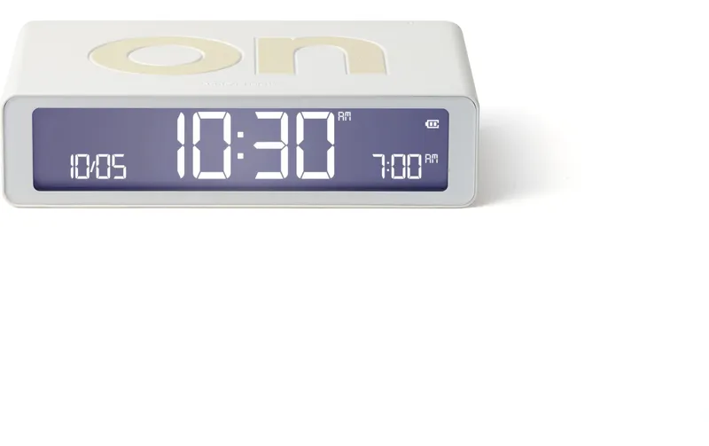 Lexon Digitalwecker Flip Classic white