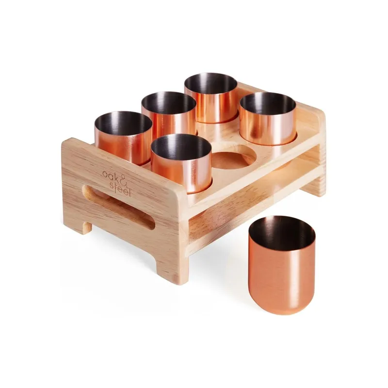 Oak & Steel Schnapsglas 50 ml, 6 pièces, Rosegold