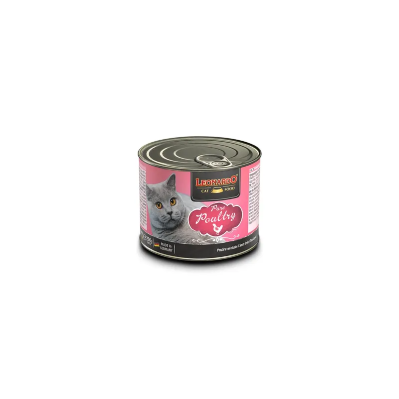 Leonardo Cat Food Nassfutter Geflügel, 200 g