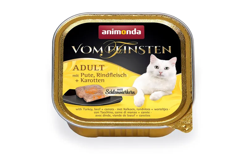 animonda Nassfutter vom Feinsten, Schlemmerkern Pute/Rind 100g