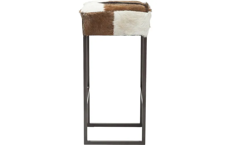 Kare Barhocker Country Life 35 x 74 cm, brown/black/white
