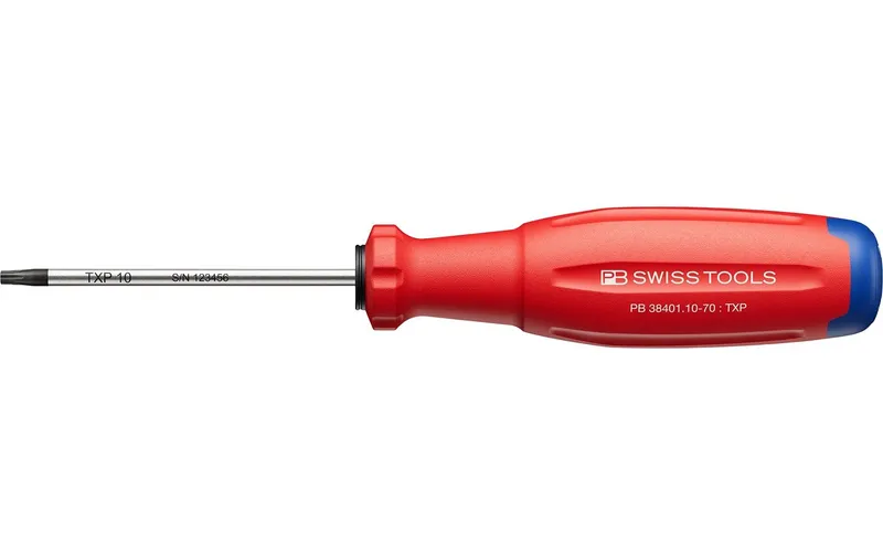 PB Swiss Tools Schraubenzieher PB 38401.10-70 Torx Plus 10 Rot