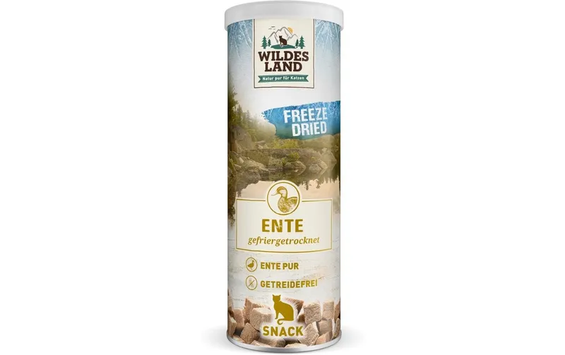 Wildes Land Katzen-Snack Ente Freeze Dried 26 g