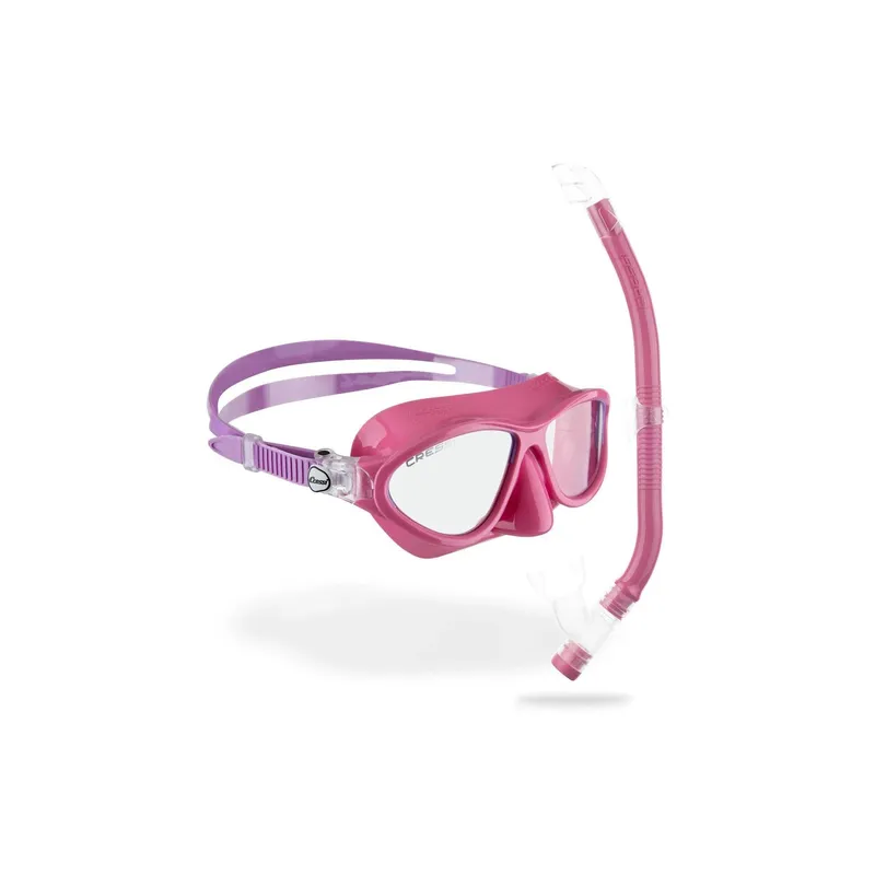 CRESSI Moon + Top Schnorchel Combo Kinder Rosa/Lila